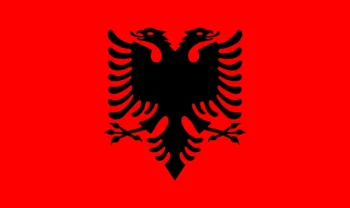 Vlajka Albánština