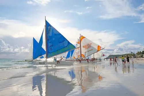 Boracay: Plavba na tradiční lodi paraw při západu slunce