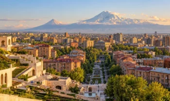Jerevan, Kaskáda a hora Ararat